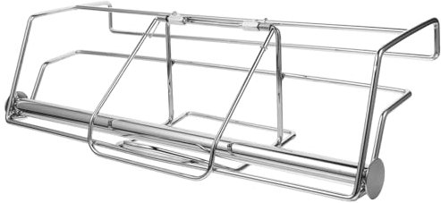 Generic Shopping Bag Bracket The Tote Bag Pantry Organizers and Storage Carry Liners Cabinet Bag Rack Cooler Kitchen Trash Bag Dispenser Crate Organizer Bins Cling Stainless Steel Silver