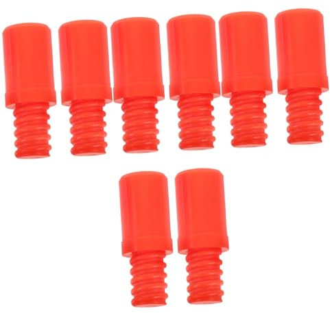 Ipetboom 8pcs Threaded Tip Repair Kit Broom Handle Extension Pole Adapter Plastic Threaded Tip for Mop