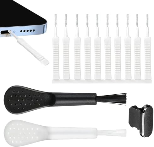 Limpiador De Altavoces para Teléfono, Kit De Limpieza De Puerto De Teléfono De 13 Piezas, Kit De Limpieza USB C, Cepillos De Limpieza De Puerto De Carga De Teléfono, Kit De Limpieza Portátil