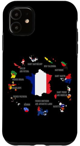 Outre-mer, France d'outre-mer, DOM-TOM France Cartes Coque pour iPhone 11