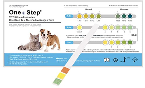 One Step Gesundheitstest für Hunde und Katzen - Nieren Check - Nierentest - Schnelltest für zu Hause - 1 Stück