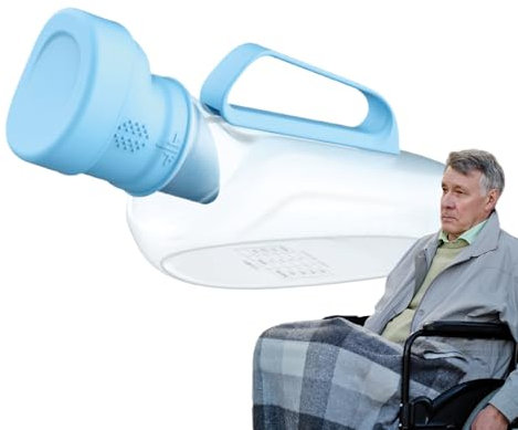 Urinoir Portable Pour Hommes, Bouteille D'urinoir Pour Hommes Anti-déversement | Bouteilles D'urinoir De Voyage Anti-déversement De 1200 Ml - Couvercle Résistant Aux Odeurs, Conteneur D'urinoirs Mascu