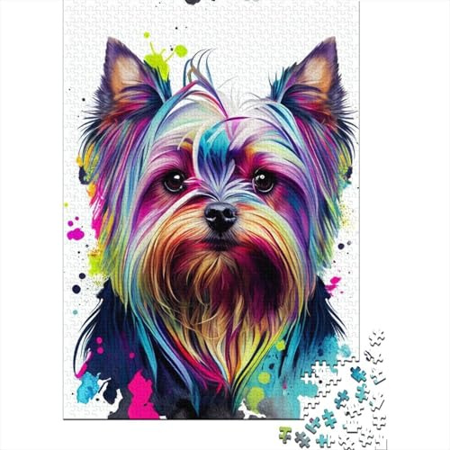 500 Pieces Yorkshire Color Jigsaw Square Puzzle for Adults Wooden Puzzles Unique Challenge Games 500pcs (52x38cm)