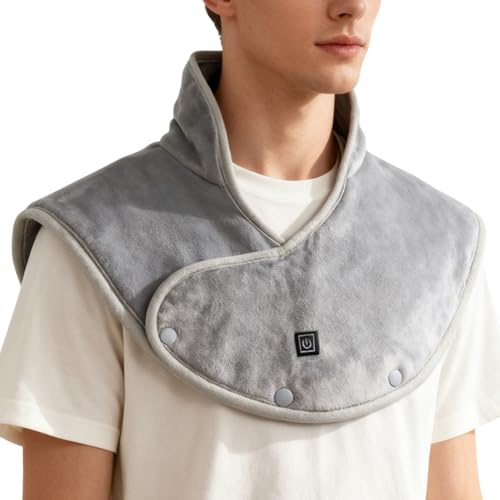 Cuscinetto Riscaldante Per Spalla Sciarpa Termica Con 3 Regolazioni Di | Fascia Elettrica per Collo Riscaldante Per Casa Viaggio Vacanza Inverno Tardo Autunno Appartamento Dormitorio C