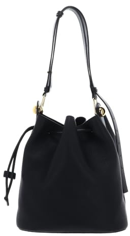Furla Leder Schultertasche Sfera Bucket Bag Nero schwarz