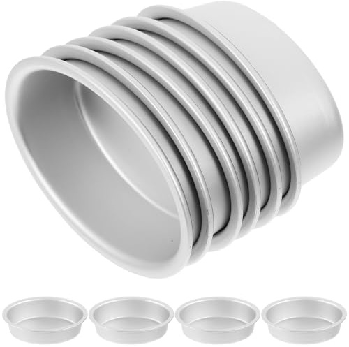 TEMPNAP Set di 10 Teglie Ovali in Alluminio per Stampi Dolci e Formine Cheesecake, Mini Teglie per Crostate e Flan da Forno, per Uso Professionale e Casalingo