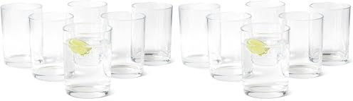 Amazon Basics Bicchieri, Set di 12 Pezzi, 325ml, Lavabili in Lavastoviglie