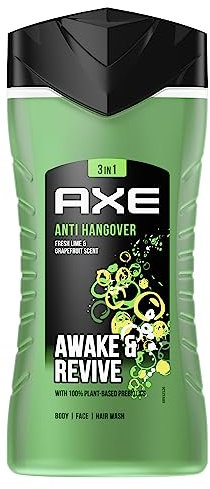 Axe 3-in-1 Duschgel & Shampoo Anti-Hangover für langanhaltende Frische und Duft dermatologisch getestet 250 ml 1 Stück