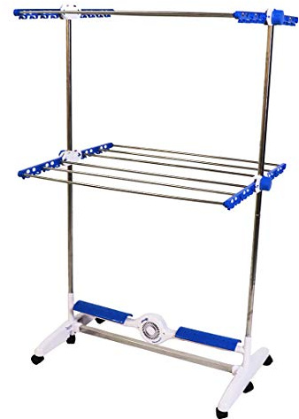 Nubreeze Revolutionary Clothes Drying Rack + Innovative Smart Breeze Fan Technology + Natural Forced Air for Quicker Drying + Foldable for Easy Storage + Holds up to 45 lbs + Energy Efficient