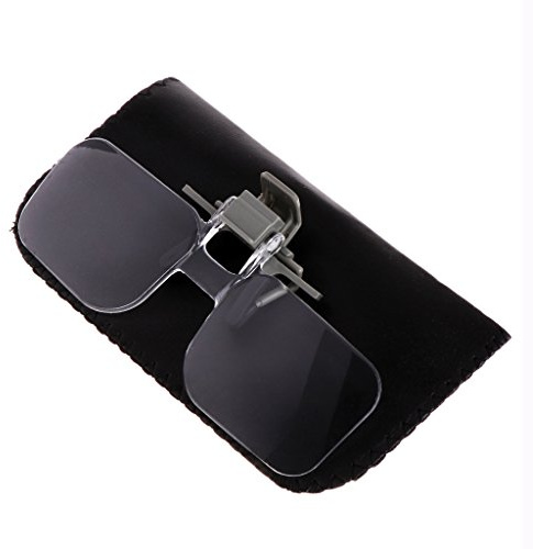GUMEI 2X Estilo de Gafas Lupa Lupa con Clip para