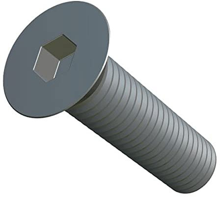 M5X10-8.8 Sechskantbuchse Inbusschraube, Senkkopf-Maschinenschraube, Flachkopfbefestigung 5mmVerzinkter Stahl Schrauben geeignet für Metall, Konstruktion, Installation, Heimwerken (25 Stück)