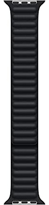 Apple Watch (45 mm) Lederarmband mit Endstück, Mitternacht - M/L