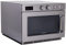Saro SAMSUNG - Micro-ondes gastronomie - 26 L - 1500 W - 5 niveaux de puissance - Inox/Céramique - Bouton rotatif - Affichage digital de l'heure - Empilable - 230 V - Modèle MJ2651