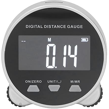 Digitalt Måttband, LCD-skärm 656 Fot Långdistans Uppladdningsbar Digital Linjal, DIY-mätverktyg Digital Rulllinjal med Hög Precision för Platt Krökt Diameter Udda Form
