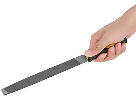 Hztyyier Affilatrice per Ascia in Metallo con Lima Piatta da 8 Pollici, Lima per Fresa Piatta con Strumento per Affilare i Bordi del Manico