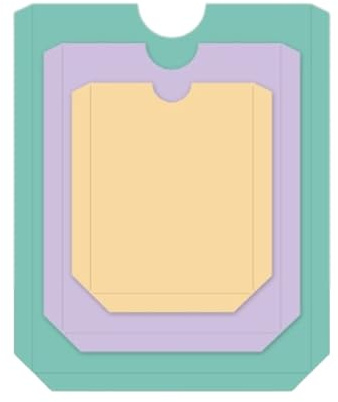 Craftelier - Essential Stanzschablonenset für Scrapbooking und andere Bastelarbeiten | Taschenform - Ungefähre Stanzgrößen zwischen 6,9 x 8,6 cm und 11,7 x 14,4 cm