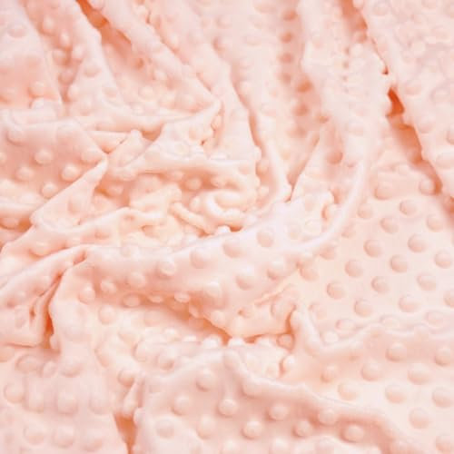 Textrend Microfaser-Plüsch - Minky-Stoff als Meterware - Stoff Shorty als Meterware in vielen Farben - Textilien 1x1.60m - Stoffe Meterware (Soft Pink)