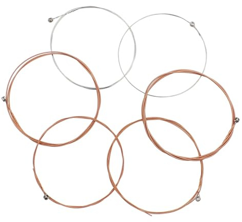 FUNOMOCYA 6stücke Akustikgitarrensaiten Langlebig Und Strapazierfähig Für Folk-gitarren Klare Und Helle Klangqualität Für Musiker Und Hobbyisten