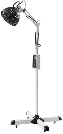 300W Infrarottherapie,180° Gedreht Werden Infrarotlampe Rotlichtlampe Infrarotlicht Mit Timing-Funktion,Durchblutung beschleunigen,Schmerzen lindern und Muskelentspannung fördern