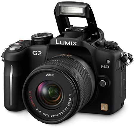 Panasonic Lumix DMC-G2 12.1 MP Live MOS Interchangeable Lens Camera with 3-Inch Touch Screen LCD and 14-42mm Lumix G VARIO f/3.5-5.6 MEGA OIS Lens (Black) (Renewed)