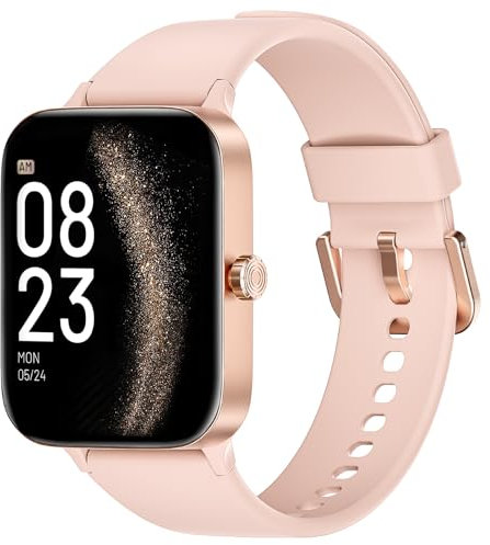 KIUVKAS Smartwatch Damen Herren, 1.95 Zoll-Touchscreen Smart Watch mit Telefonfunktion 140+ Sportmodus Sportuhr, Wasserdichter Fitness Tracker mit Schlafüberwachung Herzfrequenz für Android iOS
