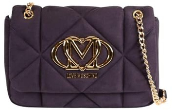 Love Moschino BORSA EMBOSSED VELOUR PL VIOLA