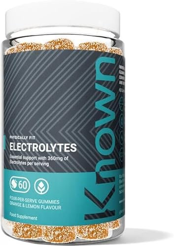 Known Electrolito Gummies – Sabor Naranja & Limón – Suplemento Vegano Gominolas con Calcio, Magnesio, Potasio, Sodio & Cloruro – Hidratación & Recuperación – 15 Porciones – Para Hombres & Mujeres