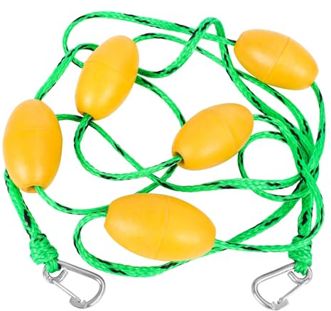 Divisore per piscina, corda divisoria di sicurezza per piscina, clip in acciaio inossidabile, parte di ricambio da 5 m, resistente, galleggiante, per corsi d'acqua e spiagge