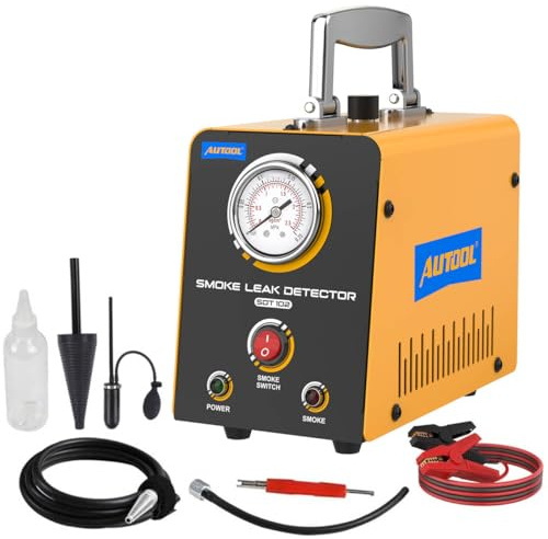 AUTOOL Machine à Fumée pour Véhicules, Détecteur de Fuites EVAP, Testeur de Fuites sous Vide, Appareil de Localisation de Fuites 12 V pour Les Conduites de Carburant des Véhicules.