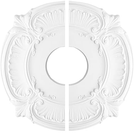 Moreeulsi Dalle de plafond décorative de 30,5 cm de large, plaque de couverture de luminaire cache les imperfections et les fils, parfaite pour la salle à manger, le porche, la décoration de plafond