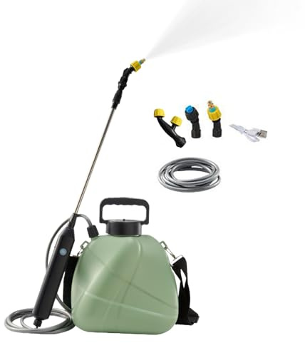 Spruzzatore a Batteria, Atomizzatore Diserbo Prato 4.5 Litri, Spruzzatore Antigoccia con Ugello Regolabile per Piante Indoor Finestre Outdoor Serra Diserbo Verniciatura Deck