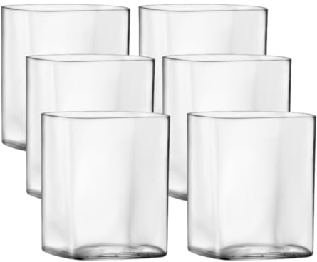 Bormioli Luigi top class Square tazza tazza tazza D.O.F set di 6 bicchieri