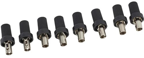 Speedway Motors Rajah 7mm Spark Plug Wire Ends Straight Style, Set of 8 Terminals for Solid Core Ignition Wires, Classic Replacement Connectors for Vintage and Nostalgia Engines