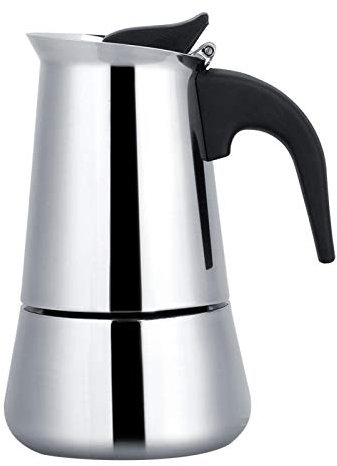 Coffee Pot Stainless Steel Coffee Pot Easy to Operate and Quick Cleanup Pot Moka Pot Coffee Percolator for Coffee Cocoa and Tea(450ml)