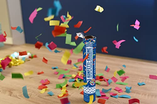 Northpoint Konfetti-Kanone 30cm 12 Stück Party-Popper mit Papierkonfetti ideal für Partys und andere Events