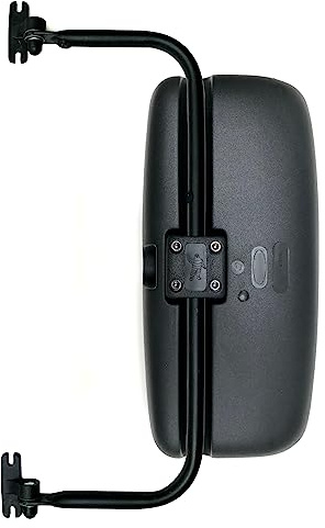 MelTruck® Ytterspegel 404 x 192 mm sidospegel Ø 15–28 mm R1800 E20 och spegelhållare för lastbil, grävmaskin, traktor