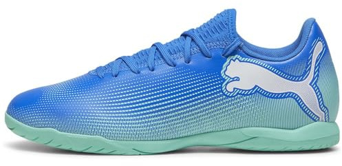 Puma Unisex Adults Future 7 Play IT Soccer Shoe, HYPERLINK Blue-Mint-Puma White, 46.5 EU