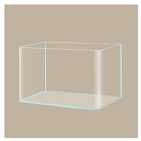 Aquarium Aquarium-Becken, rechteckige Glas-Tischplatte, kleines Aquarium, Öko-Landschaft, Wasserpflanzen, Goldfische, Aquakultur-Dekoration Fischtank (Size : B)