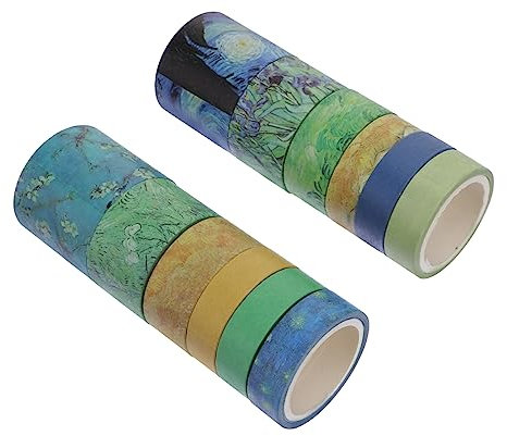 STOBOK 12-Teiliges Set Klebeband scrapbook scheckheft fotorahmen scrapbbok Kalenderdekoration washi-tape bilderrahmer Kunsthandwerk Notizbuch schmücken Kind Kosmetiktücher Papier