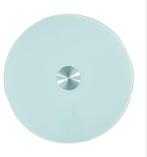Lazy Susan Drehteller Aus Gehärtetem Glas, Drehteller-Esstisch, Drehbares Tablett, 360° Drehbar Servierteller, Geräuschloser Runder Drehteller-Esstisch, Schwerlast Plattenspieler, Tragfähigkeit 300kg