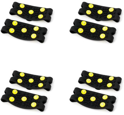 Spikes für Schuhe Winter | Schuhe EIS- und Schnee Griffe | rutschfeste EIS Schnee Griffe zum Gehen | Winter Schnee EIS Stollen Schuhe Greifer für Camping, Wanderzubehör (1/2/4 Paar)
