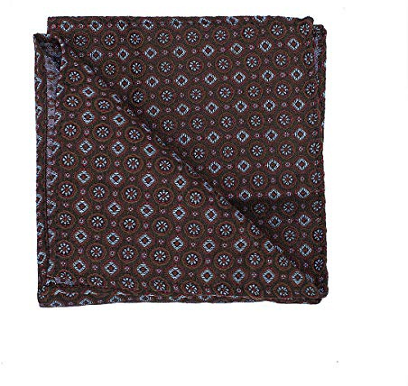 BRERA 67 Stofftaschentücher Herren für Anzug aus Seide und Wolle | gemustert Einstecktuch 25x25 | elegante Taschentücher für Herren Stoff | Tuch mit Fliege und Krawatte zu kombinieren