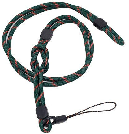 BAWAKO 4er Schlüsselbander trennbar, Umhängeband für Schlüssel Namensschild Handy Kamera, Lanyard Schlüsselanhänger Damen und Herren (Grün)