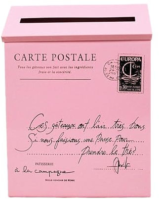 Generic Cassetta Postale Elegante con Design Unico per Esterni, ROSA