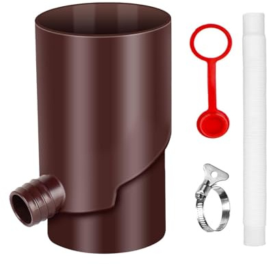 Kit di raccolta 'acqua piovana,di raccolta 'acqua piovana - Kit canna da pioggia per pluviale resistente alle intemperie | di raccolta pioggia portatile per giardinaggio, barili per la raccolta 'acq