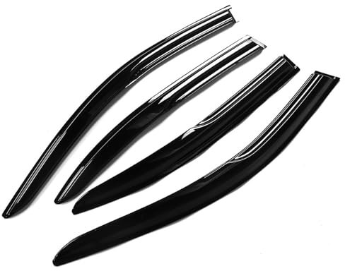 Autofenster Windabweiser Für Skoda Für Octavia Für MK2 2009-2013 Windabweiser Für MK2 4x Auto-Seitenfenster-Visierabweiser Windschutz Sonnenregenschutz Entlüftung Getönt Seitenfenster-Visier-Abweiser