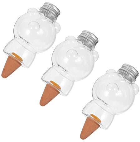 BESPORTBLE 3stücke Selbstbewässerungsset Für Pflanzen Teiliges Mit Bären-Design Automatische Bewässerungskugeln Für Außenpflanzen Einfach Zu Bedienen Hält Erde Feucht Für