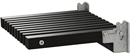 Klapphocker aus Massivholz, Wandmontage, für Dusche, Badezimmer und Schuhwechsel, Schwarz