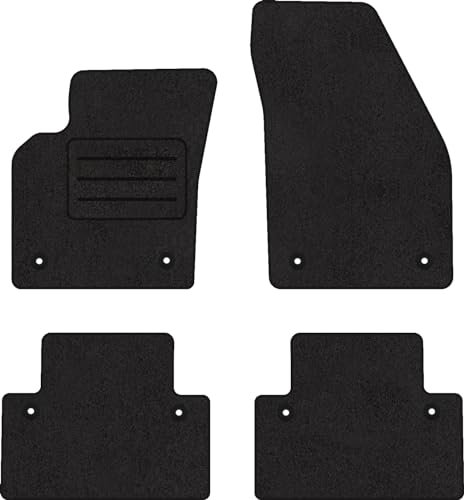 Fußmatten Velours Autoteppich passend für Volvo C30 Satz schwarz