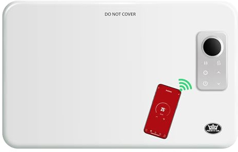 Prem-I-Air Smart Convector Heater WiFi Wall or Floor Mount Alexa 1000W | WiFi smart control, Alexa & Google Home compatible, wall or floor mounted, timer, thermostat & child lock